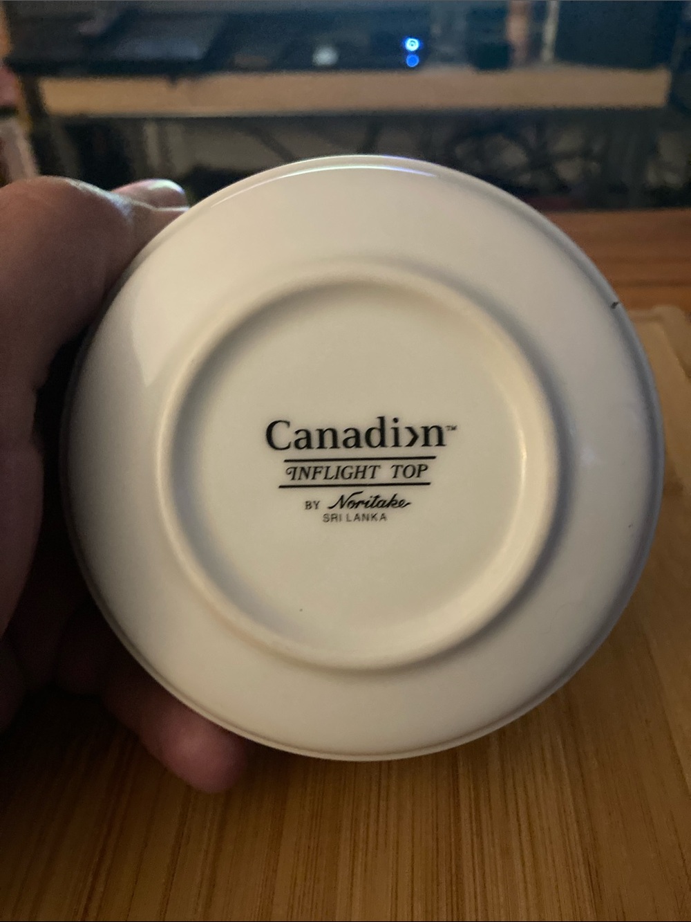 Canadian Airlines First Class bowl White Porcelain